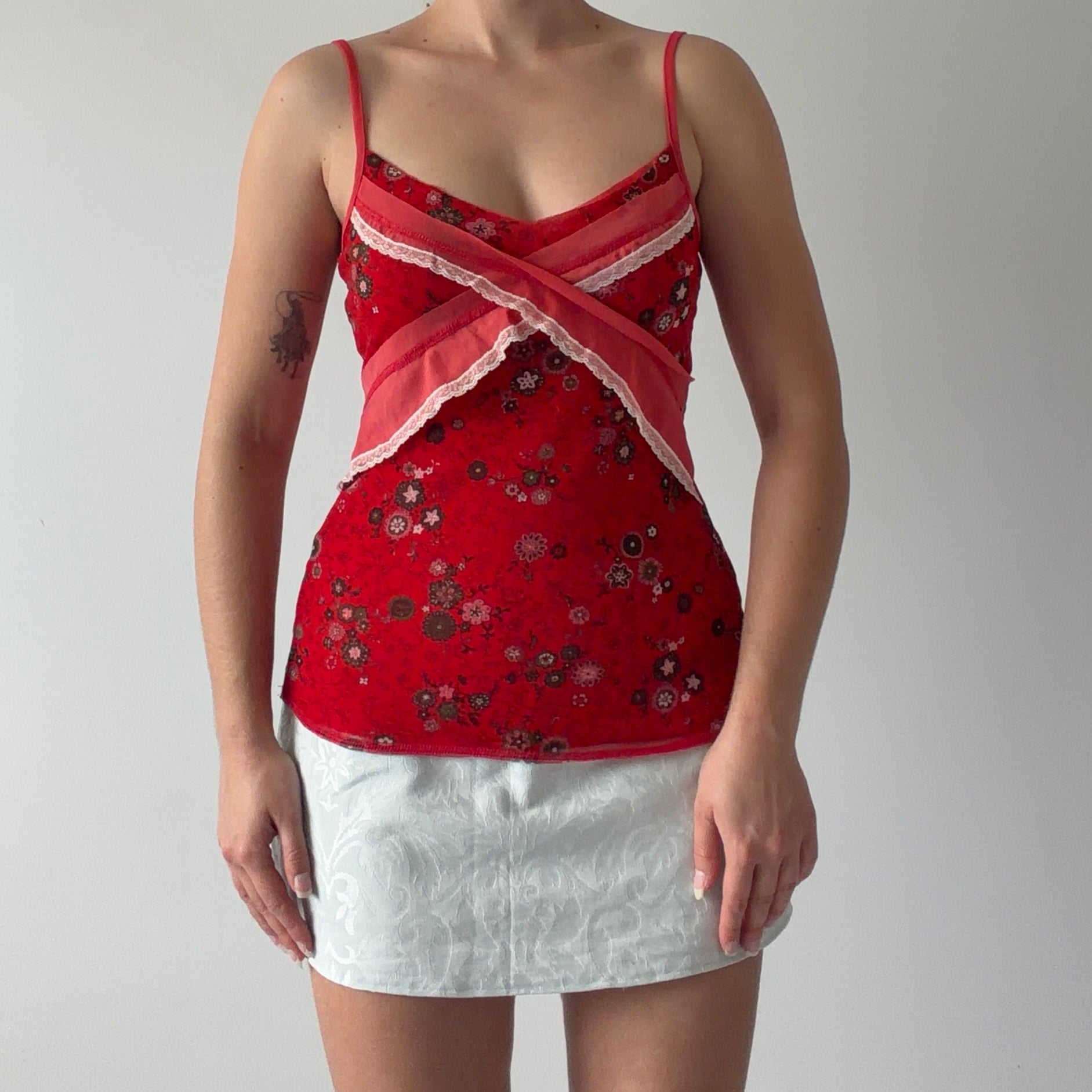 Promod Mesh Cami Top | 8-10