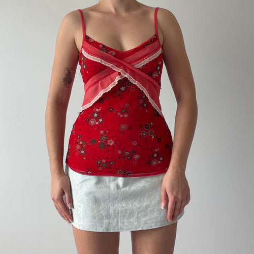 Promod Mesh Cami Top | 8-10