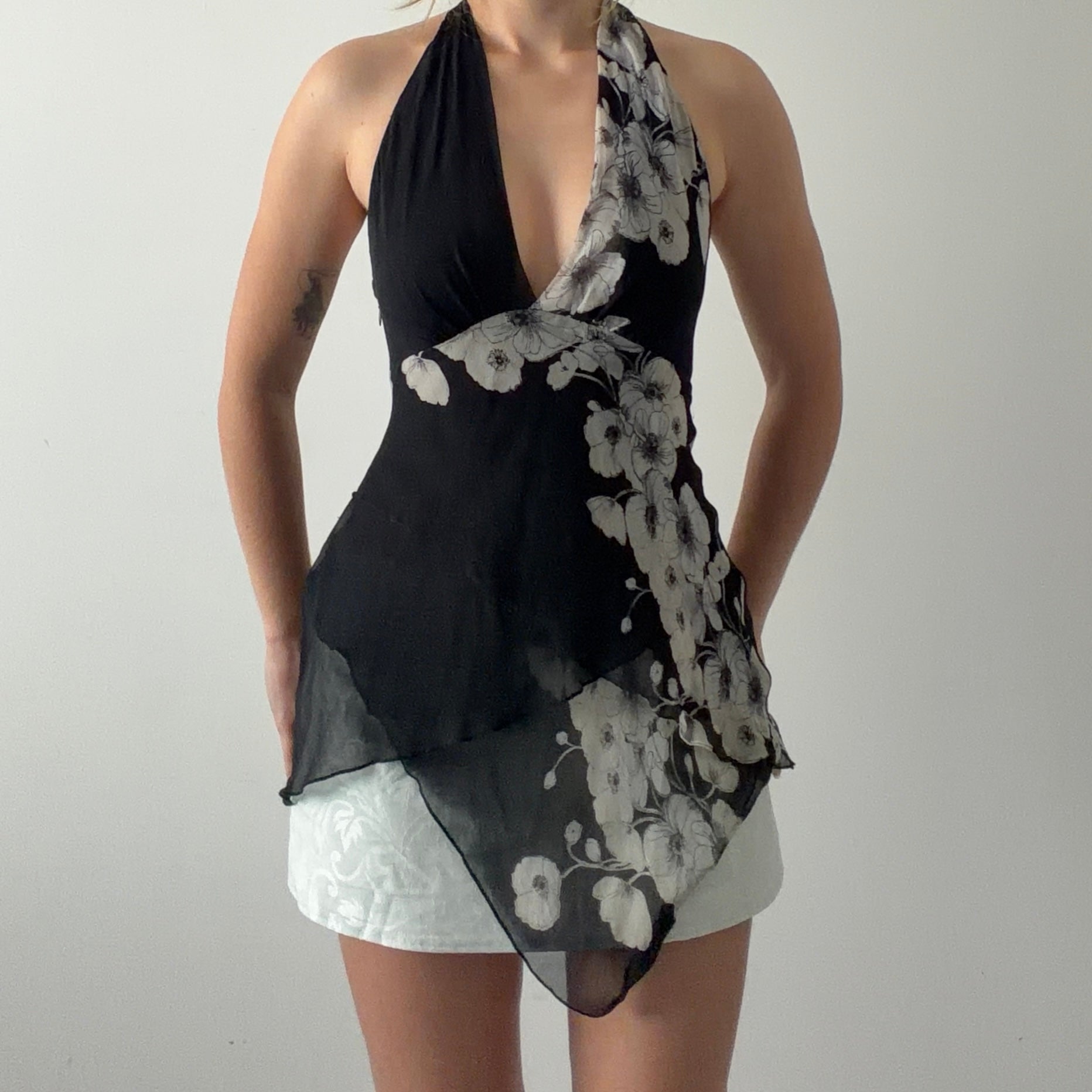 Rare BCBG Silk Halter Top | S