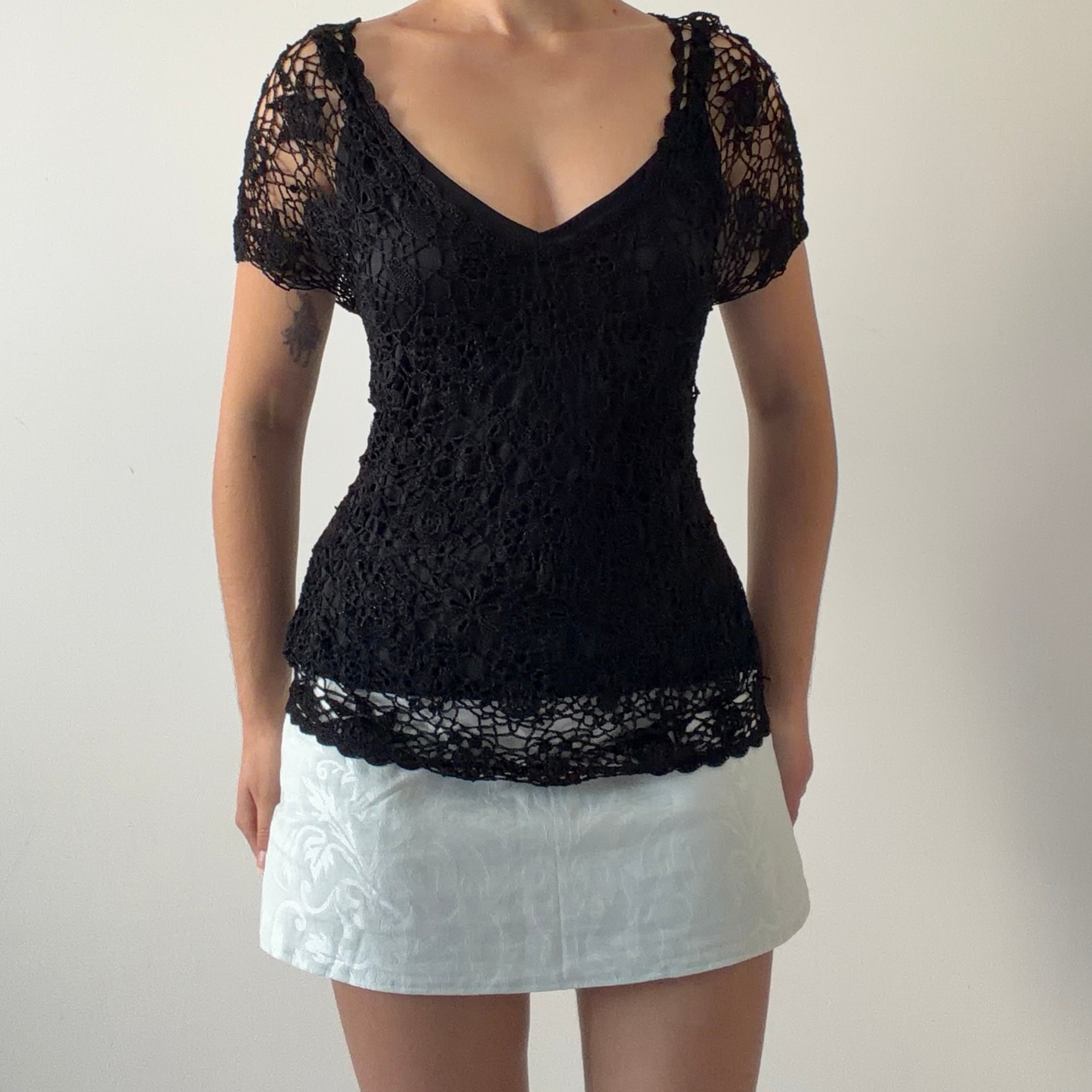 Dunnes Crochet Top | 10-12