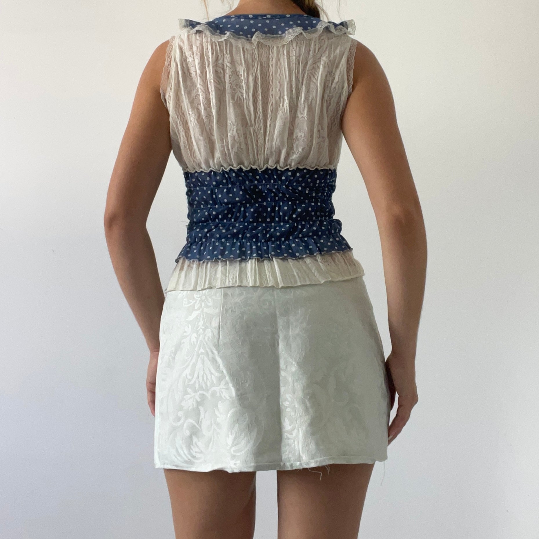 Files De Paris Ruffle Top | S