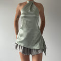 Kilt Satin Halter Top | Made in NZ | 10-12