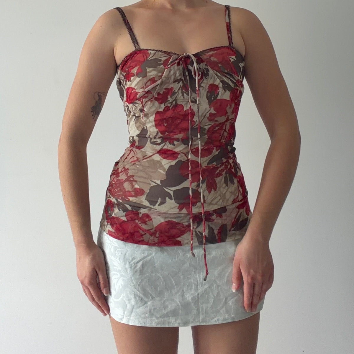 Mexx Floral Mesh Cami | S-M