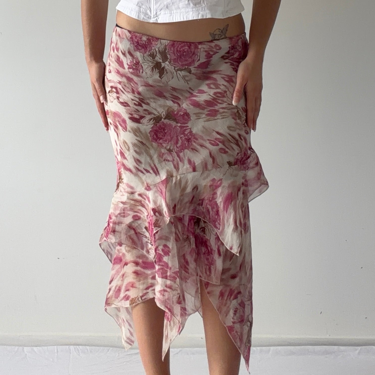 George Asymmetric Ruffle Skirt | XL