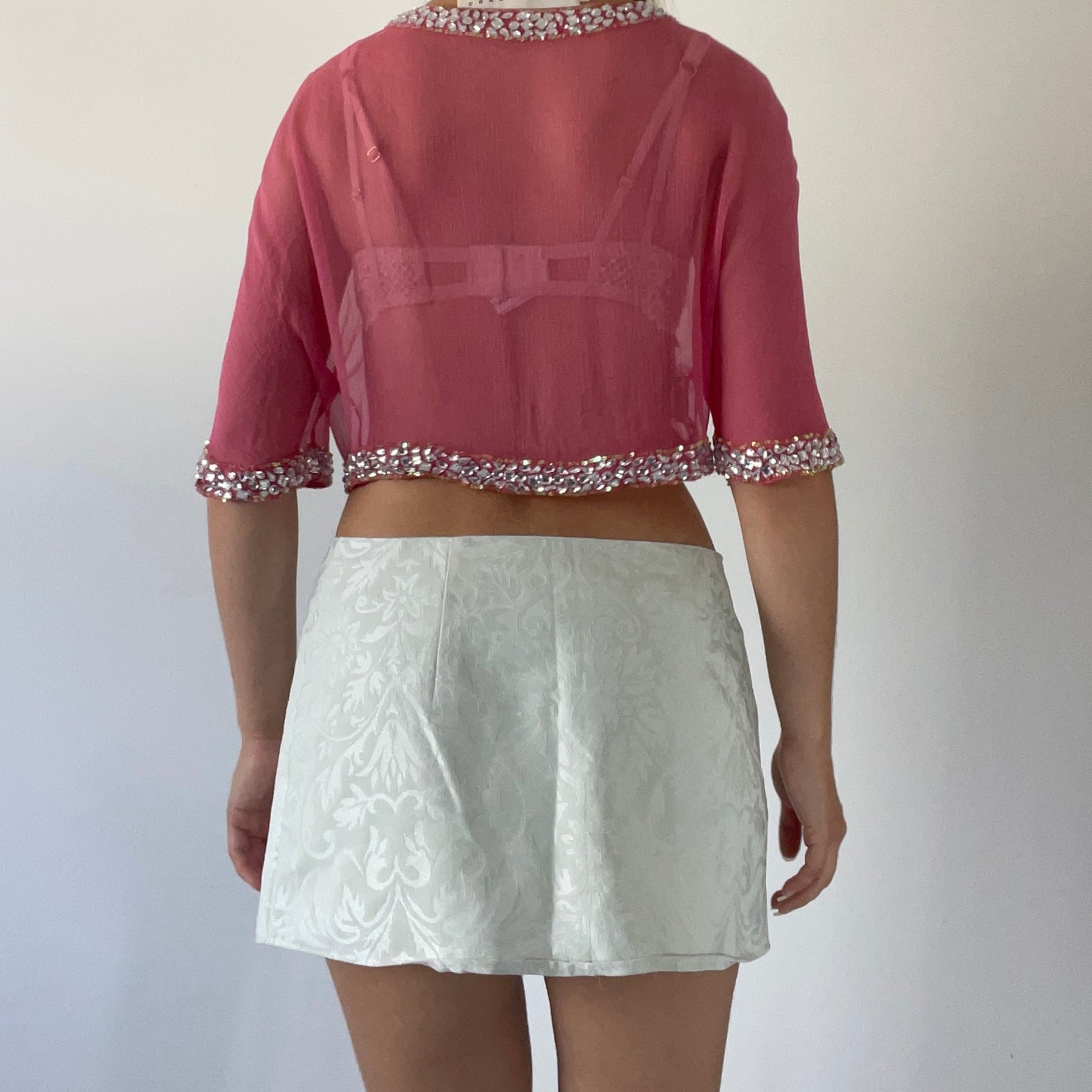 Trelise Cooper Silk Beaded Bolero | 8-10