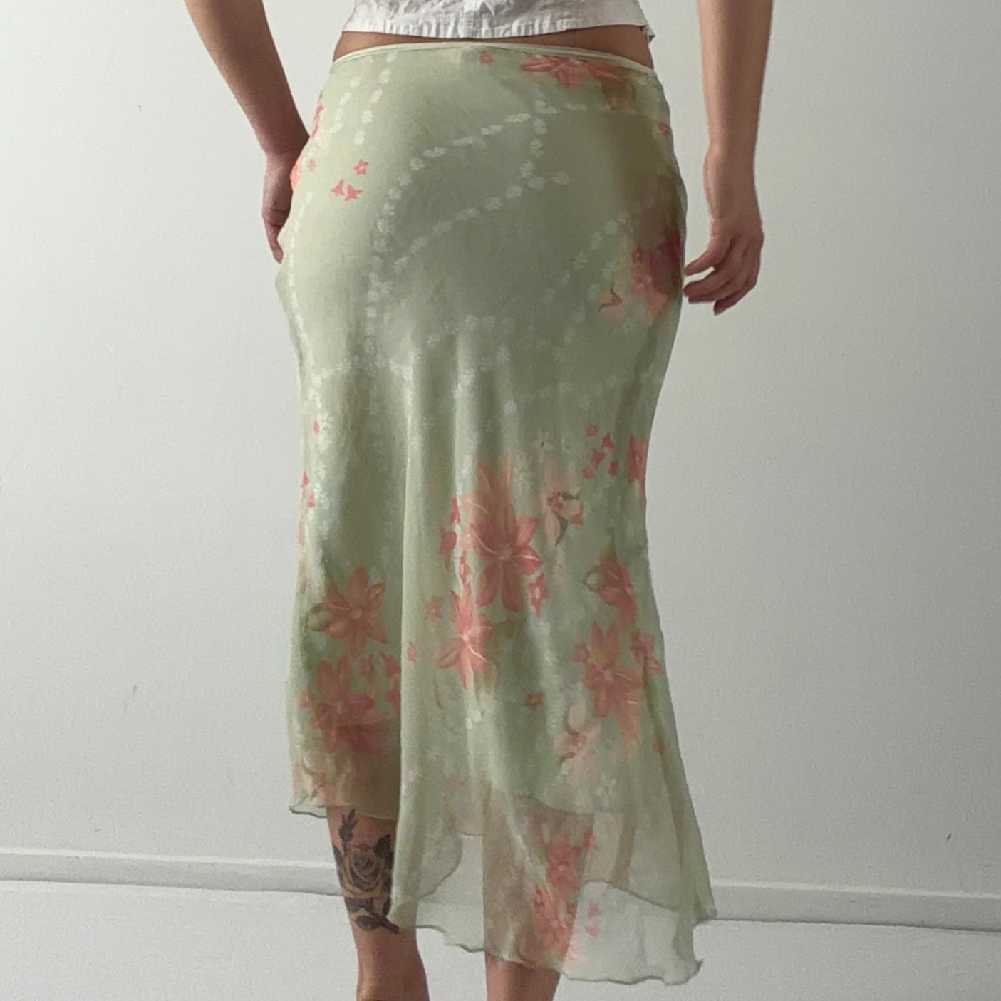 Wrapper Floral Midi Skirt | 8-10