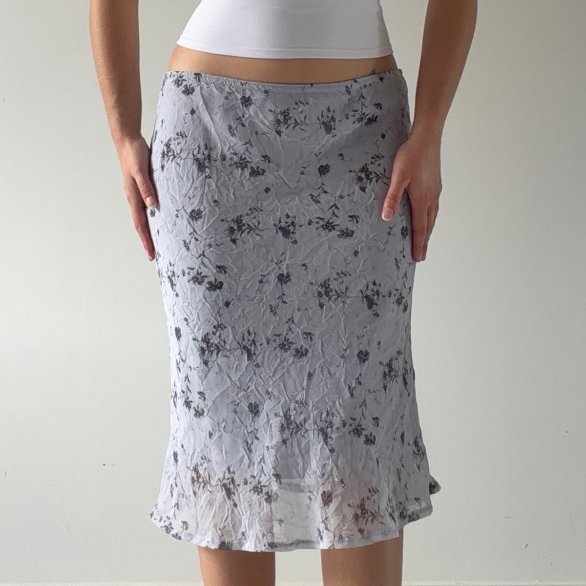Dynamite Floral Midi Skirt | S