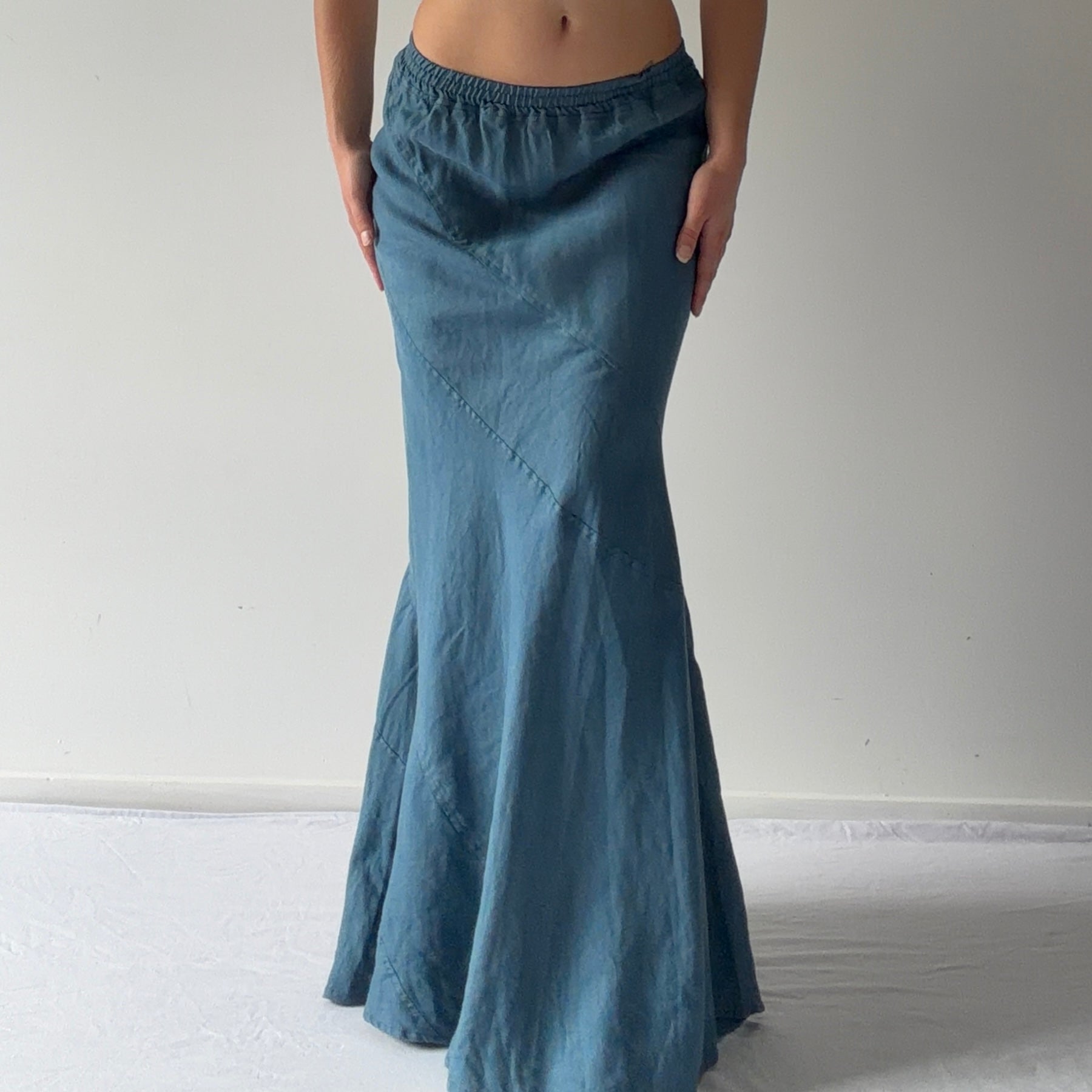 Azuca Linen Maxi Skirt | 6-10