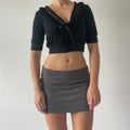 Spiral Cropped Cardigan Top | 8-10