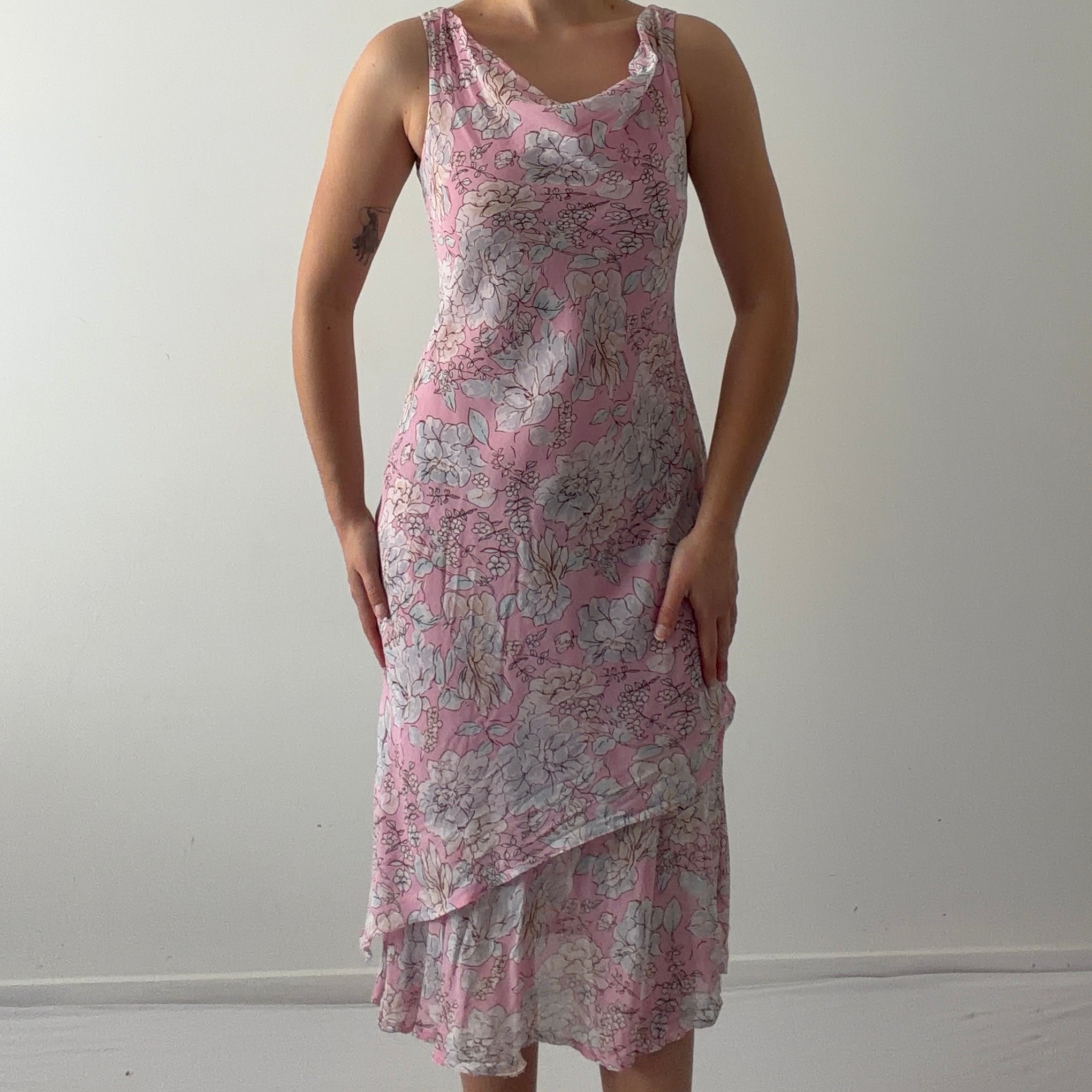 LA City Floral Midi Dress | Made in France | S