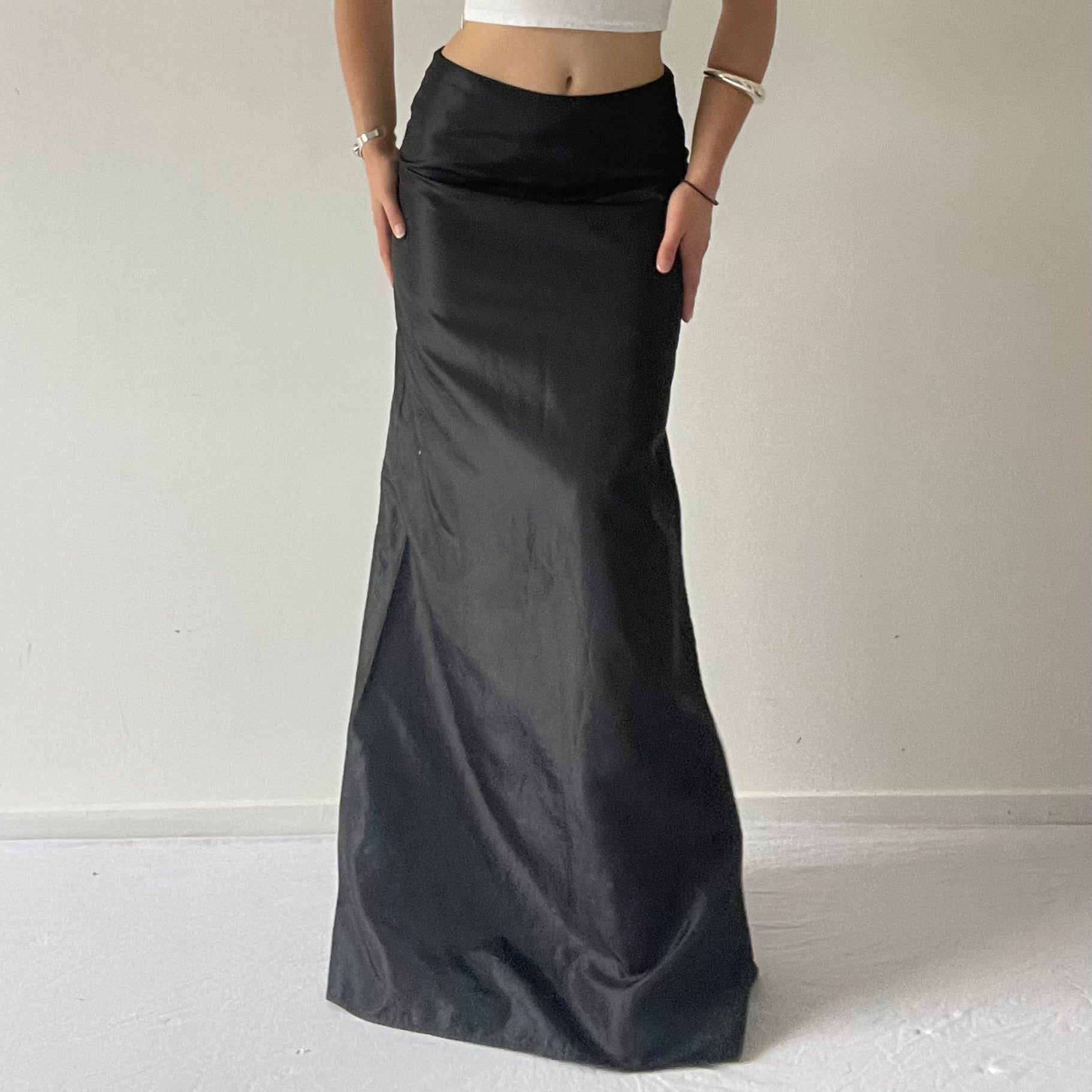 90s Max Shimmery Maxi Skirt | 6-8