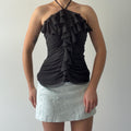 The Limited Ruffle Halter Top | XS