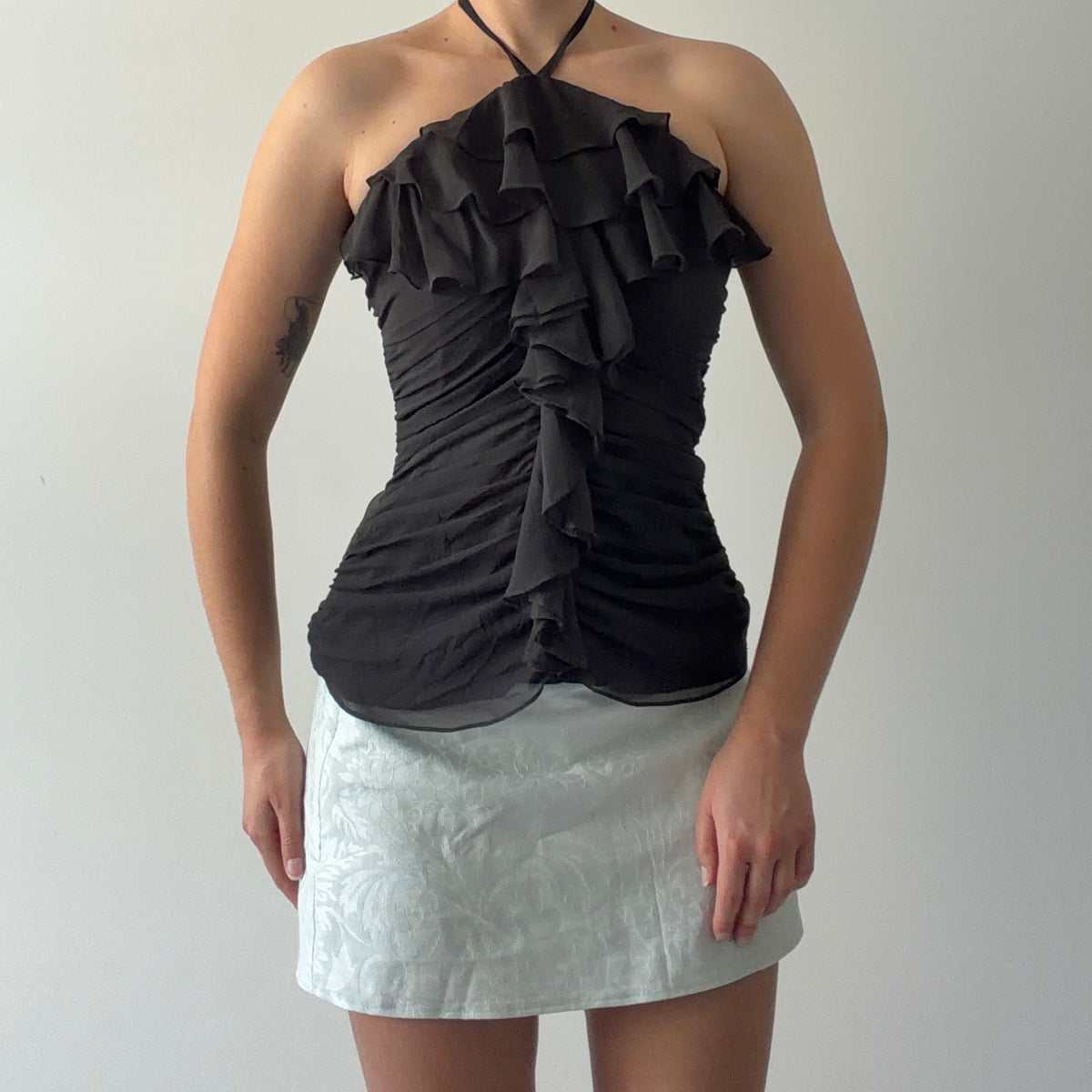 The Limited Ruffle Halter Top | XS