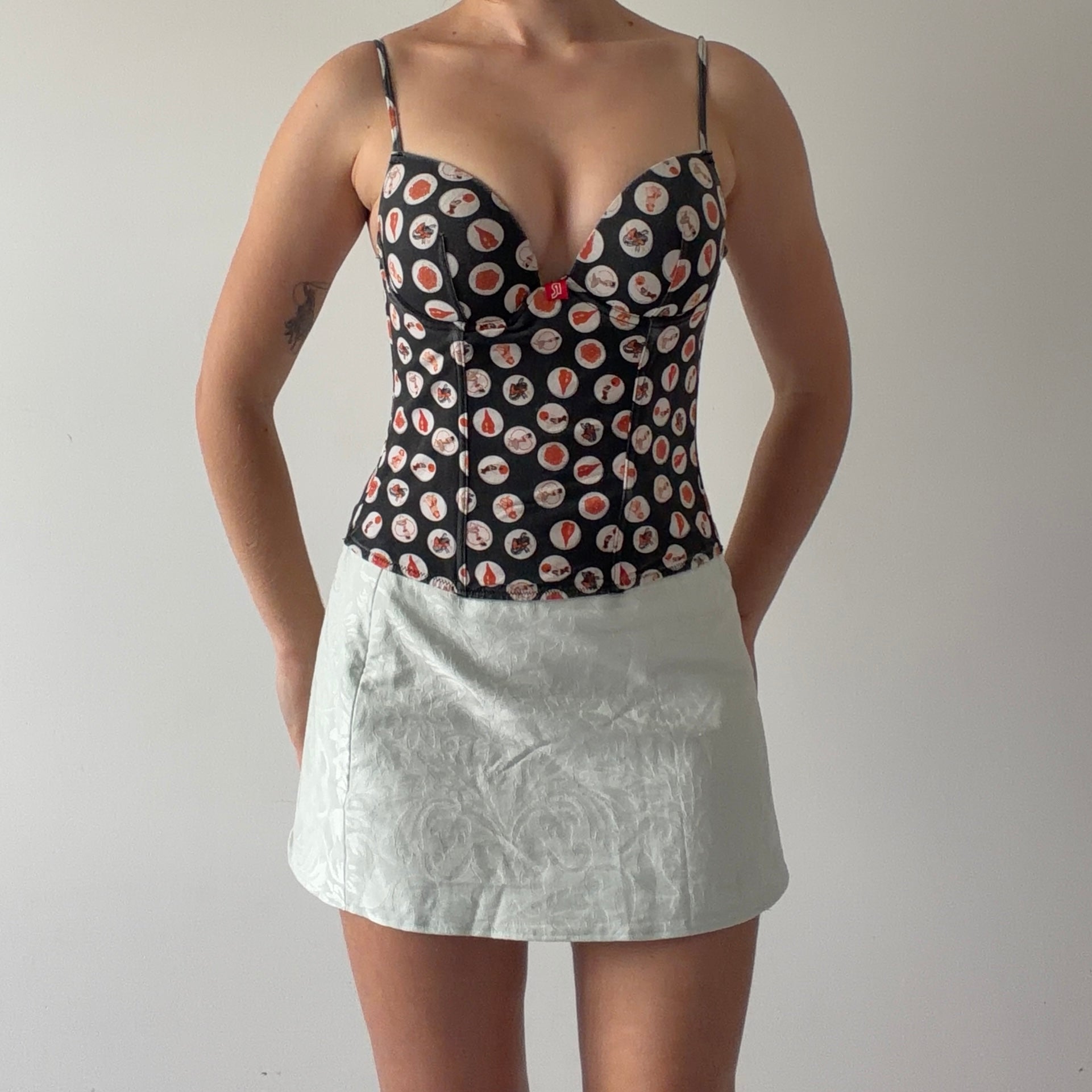 Roberta Polka Dot Corset | S