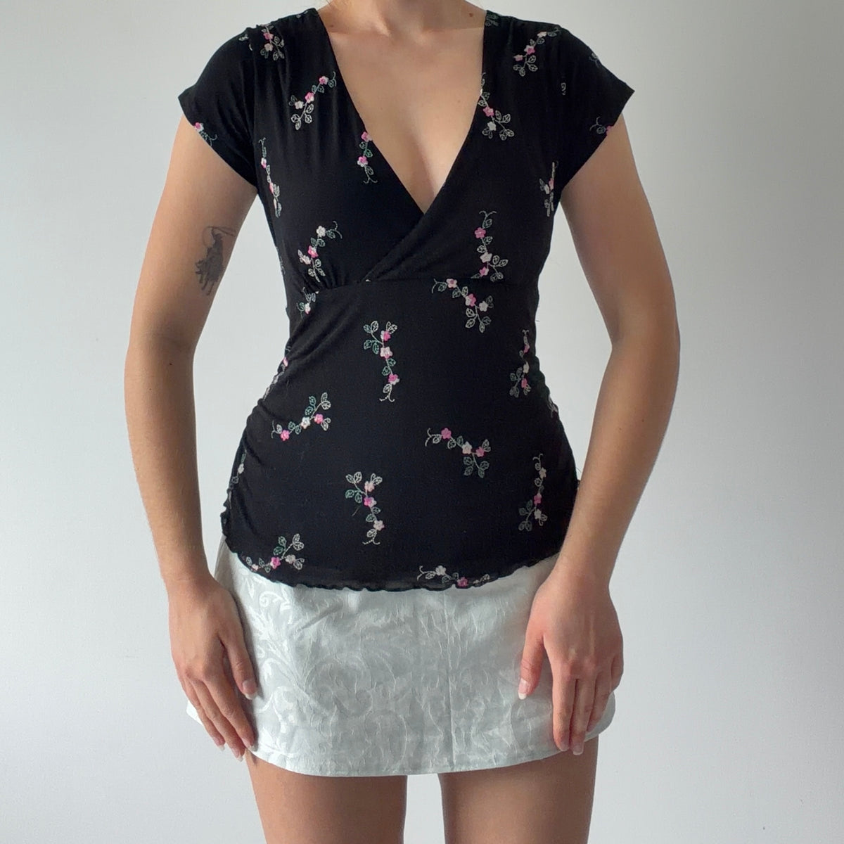 Jeanswest Embroidered Babydoll Top | M