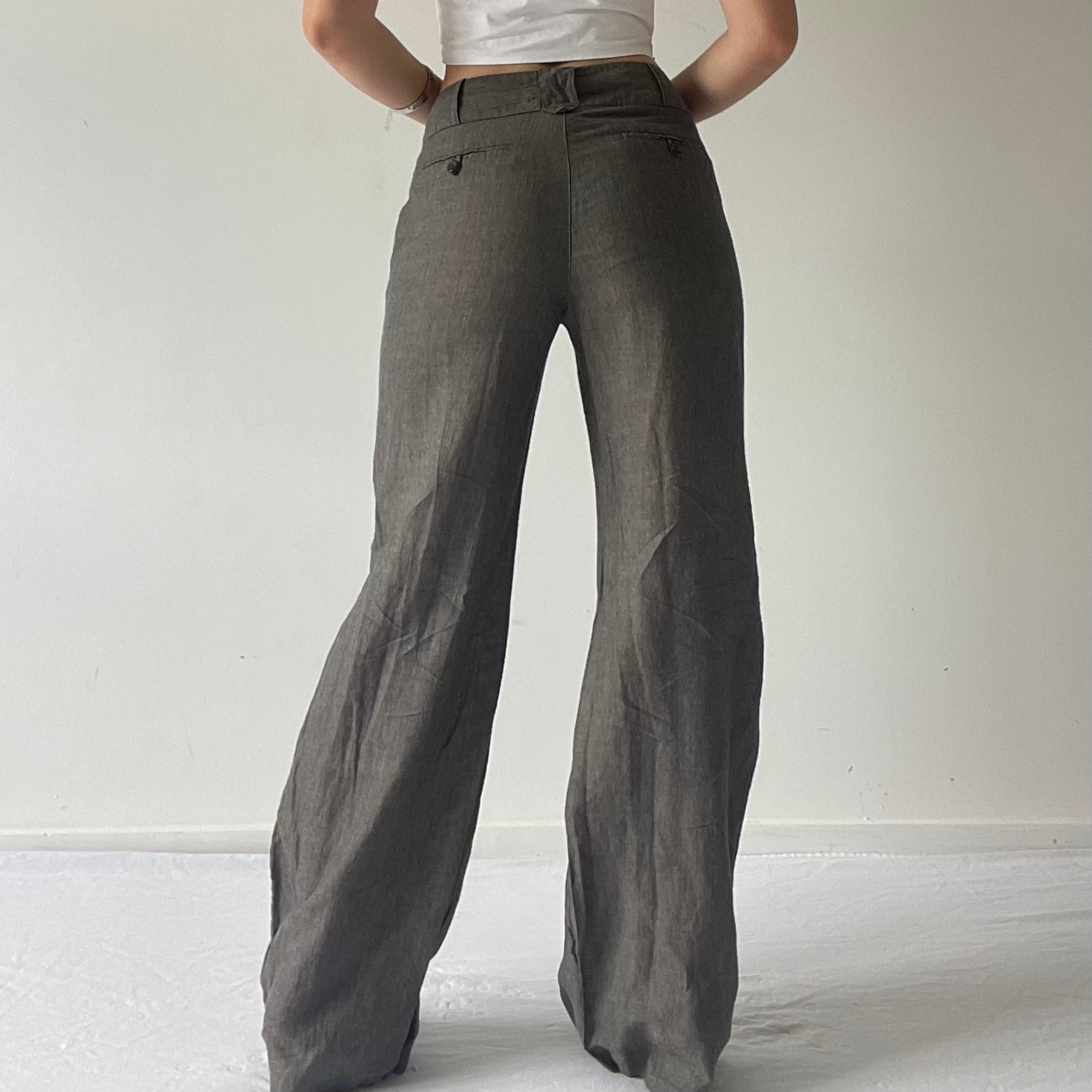 Tu Linen Wide Leg Pants | 8-10