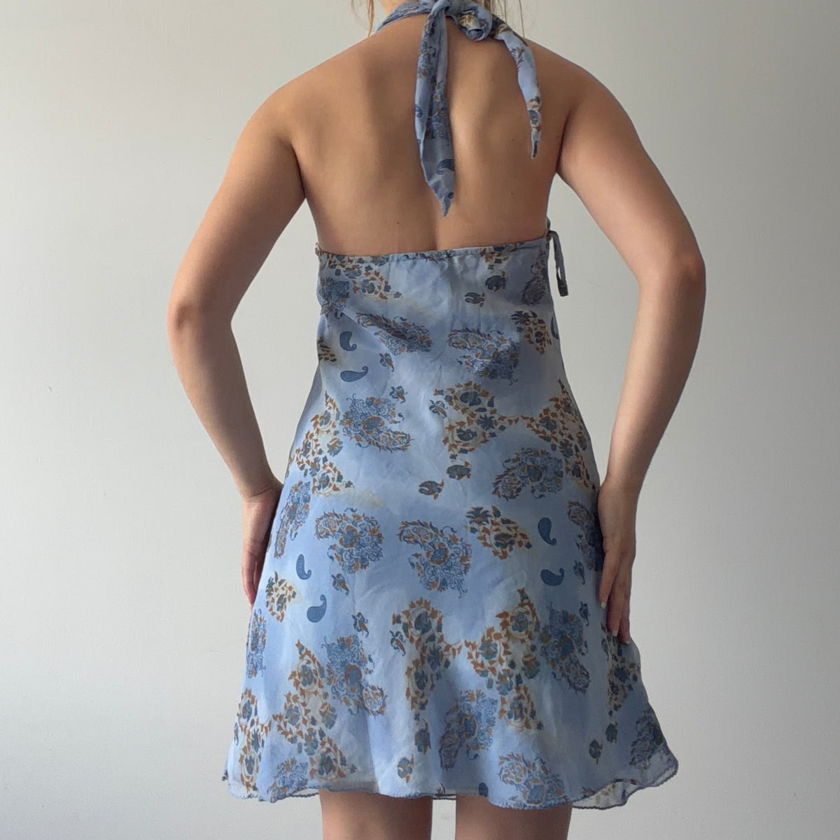 Tu-Lips Floral Midi Halter Dress | L