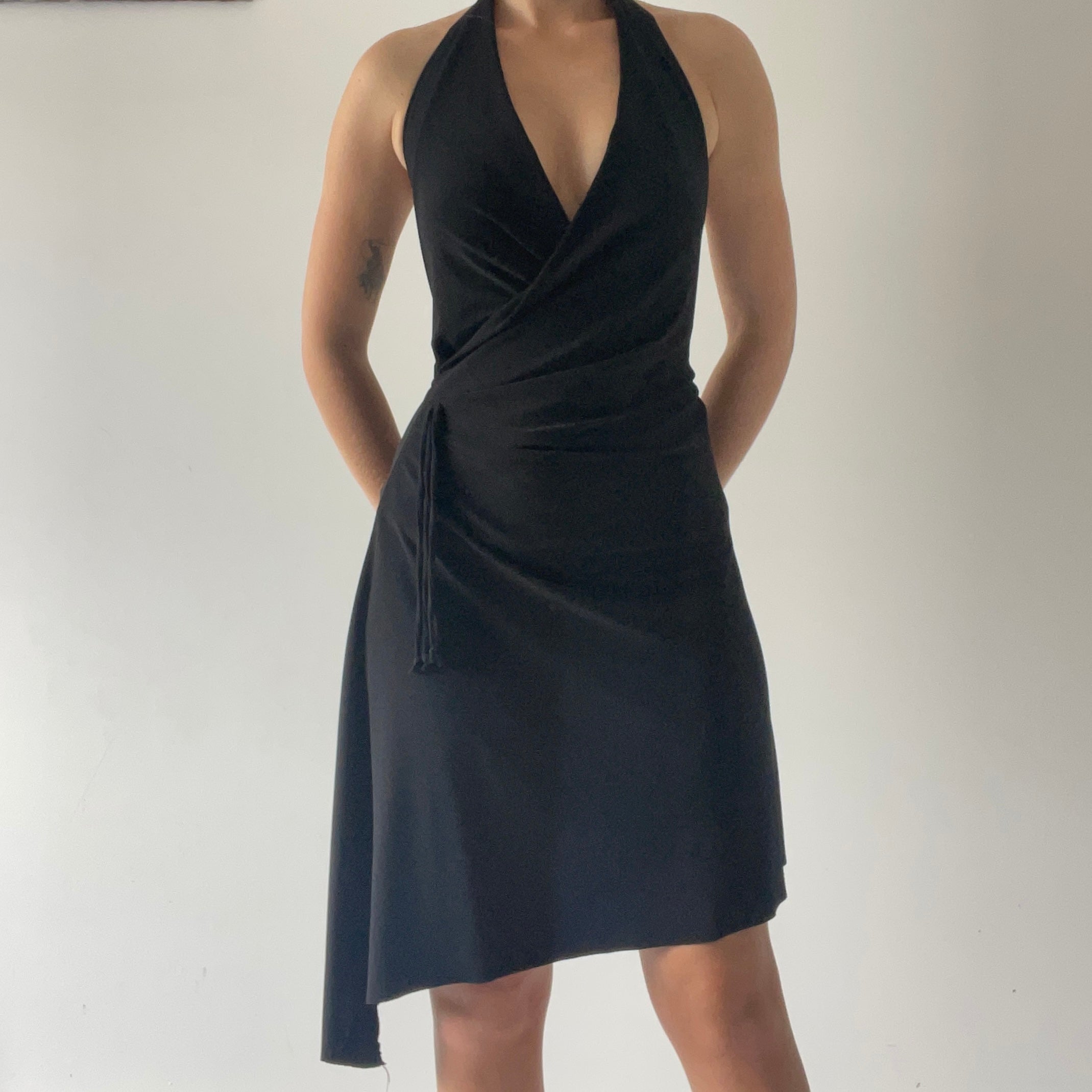 Forever 21 Halter Asymmetric Dress | Made in USA | 8-10