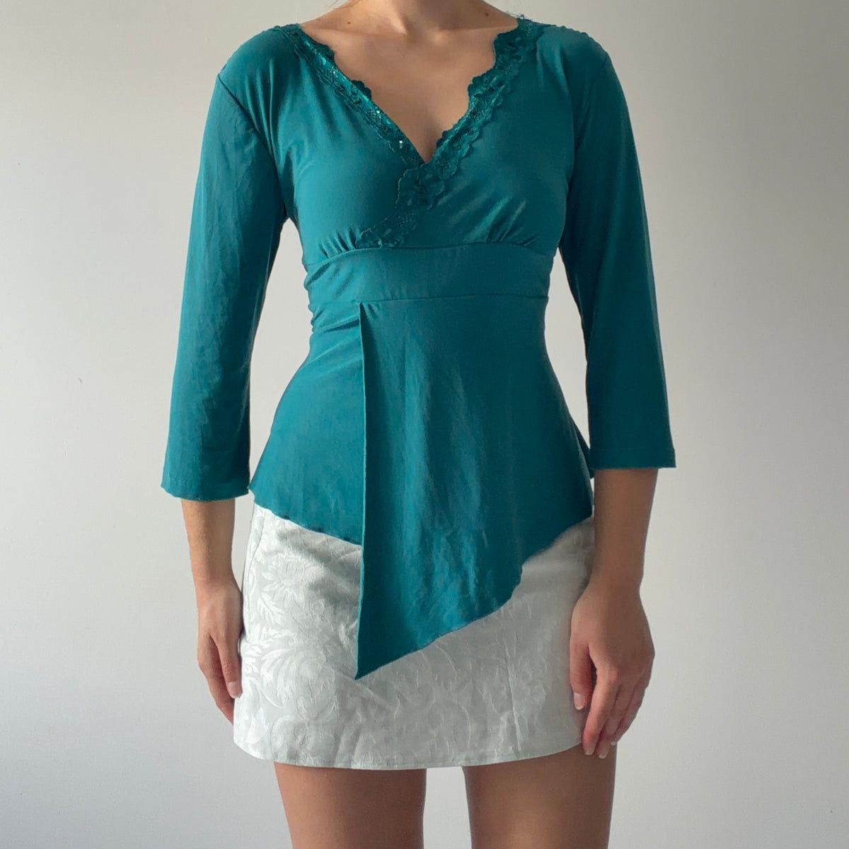 j.t.b. Petite 3/4 Sleeve Top | L