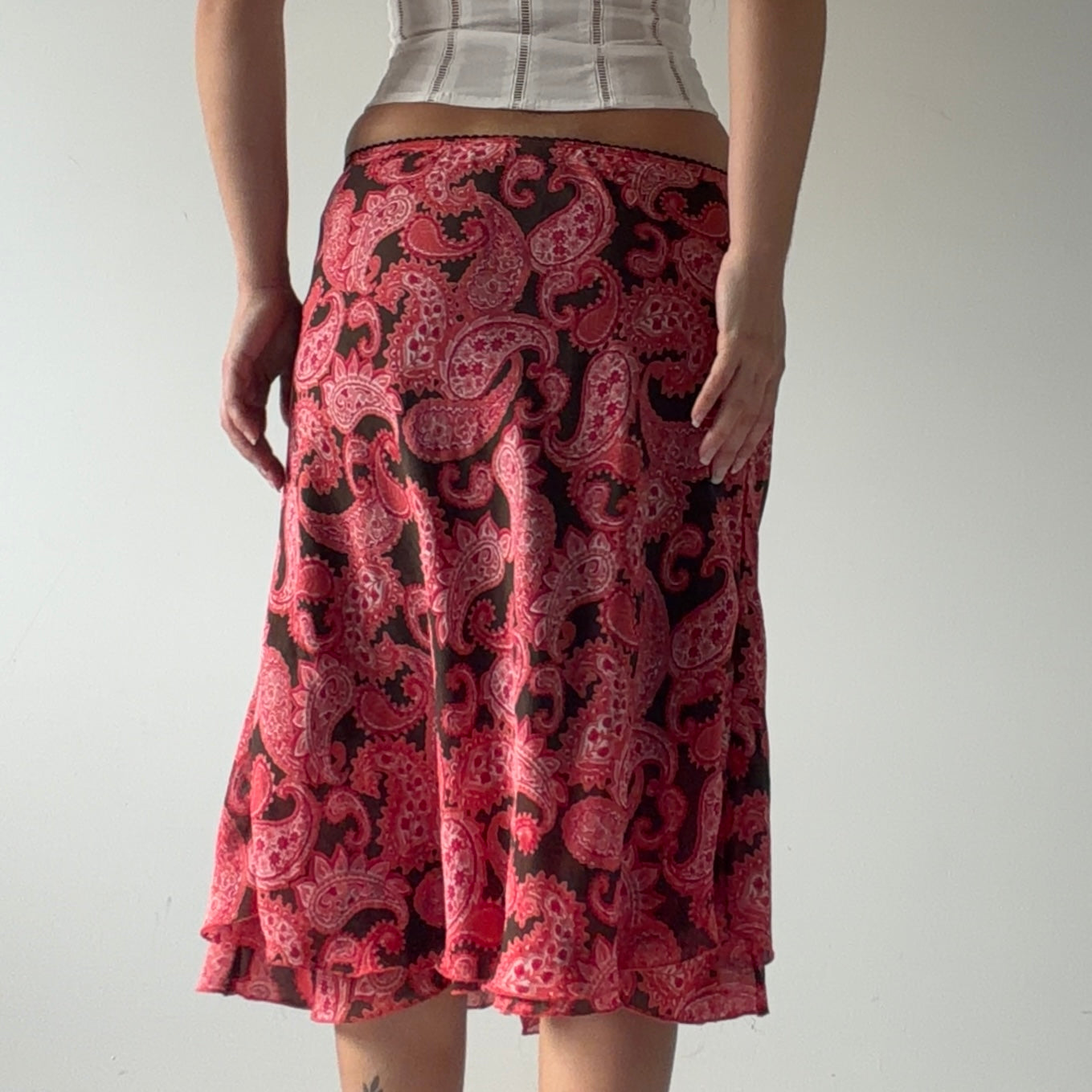 Notations Petite Paisley Midi Skirt | M