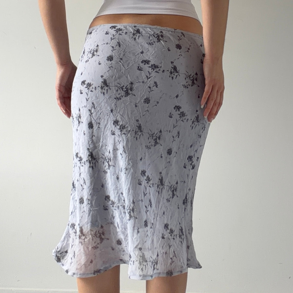 Dynamite Floral Midi Skirt | S