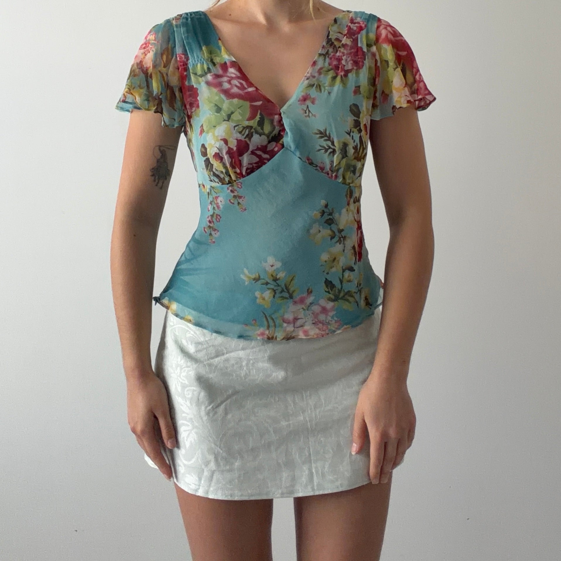 Ice Silk Babydoll Top | S
