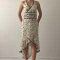 Alyn Page Floral Halter Dress | Made in USA | 12-14