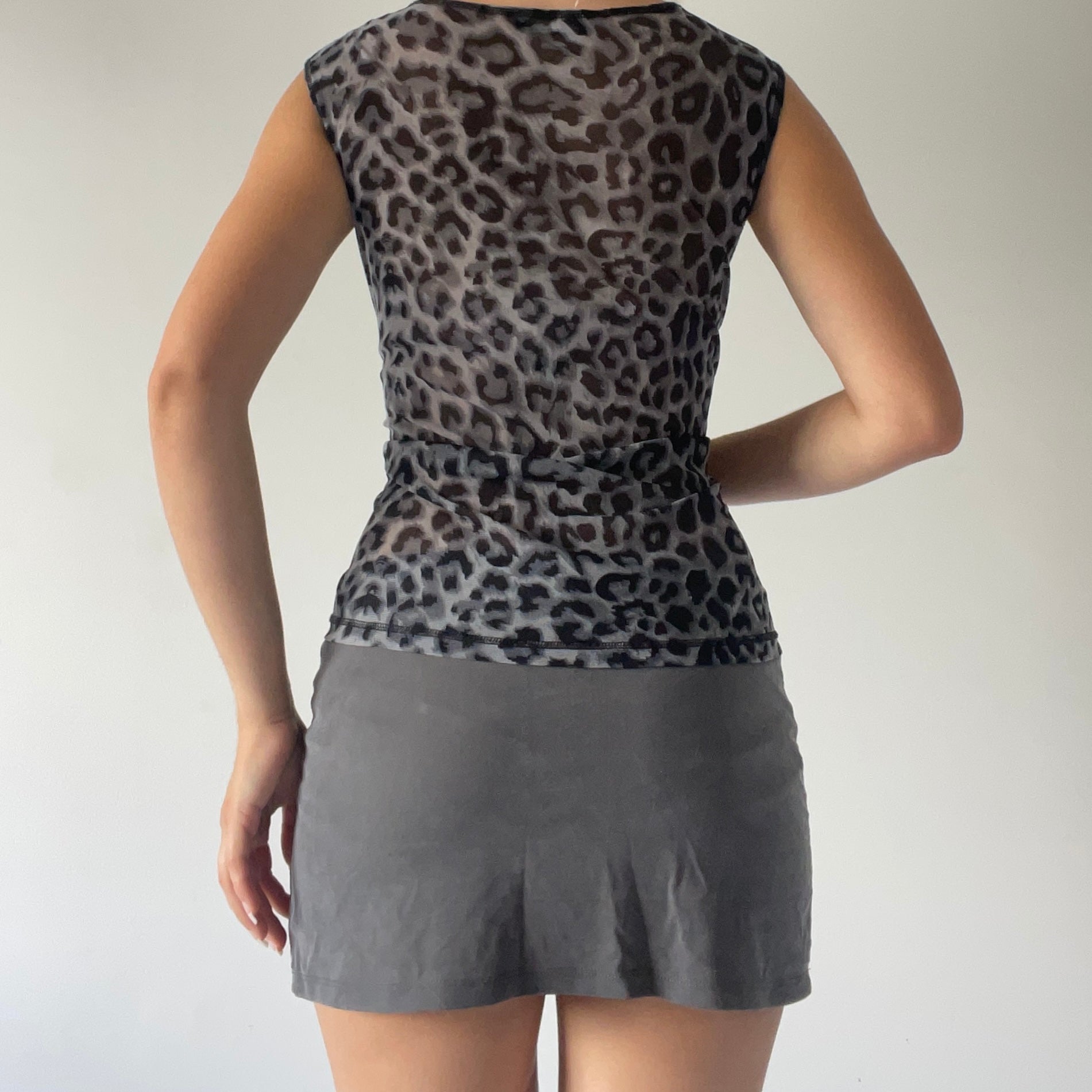 David Pond Mesh Boat Neck Top | Made in NZ | 14-16