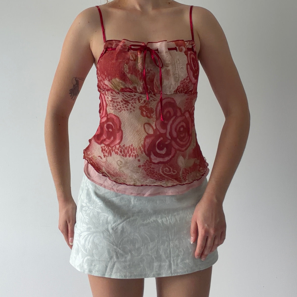 Ishwar Rose Babydoll Cami | L