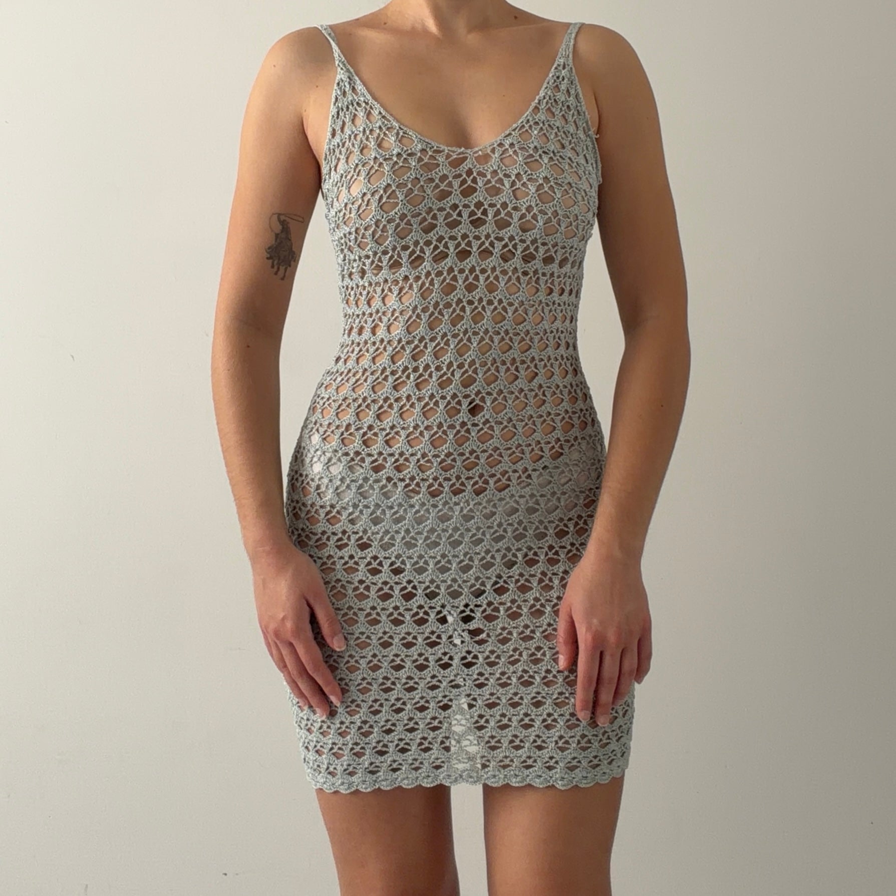 Downtown Crochet Mini Dress | 6-8