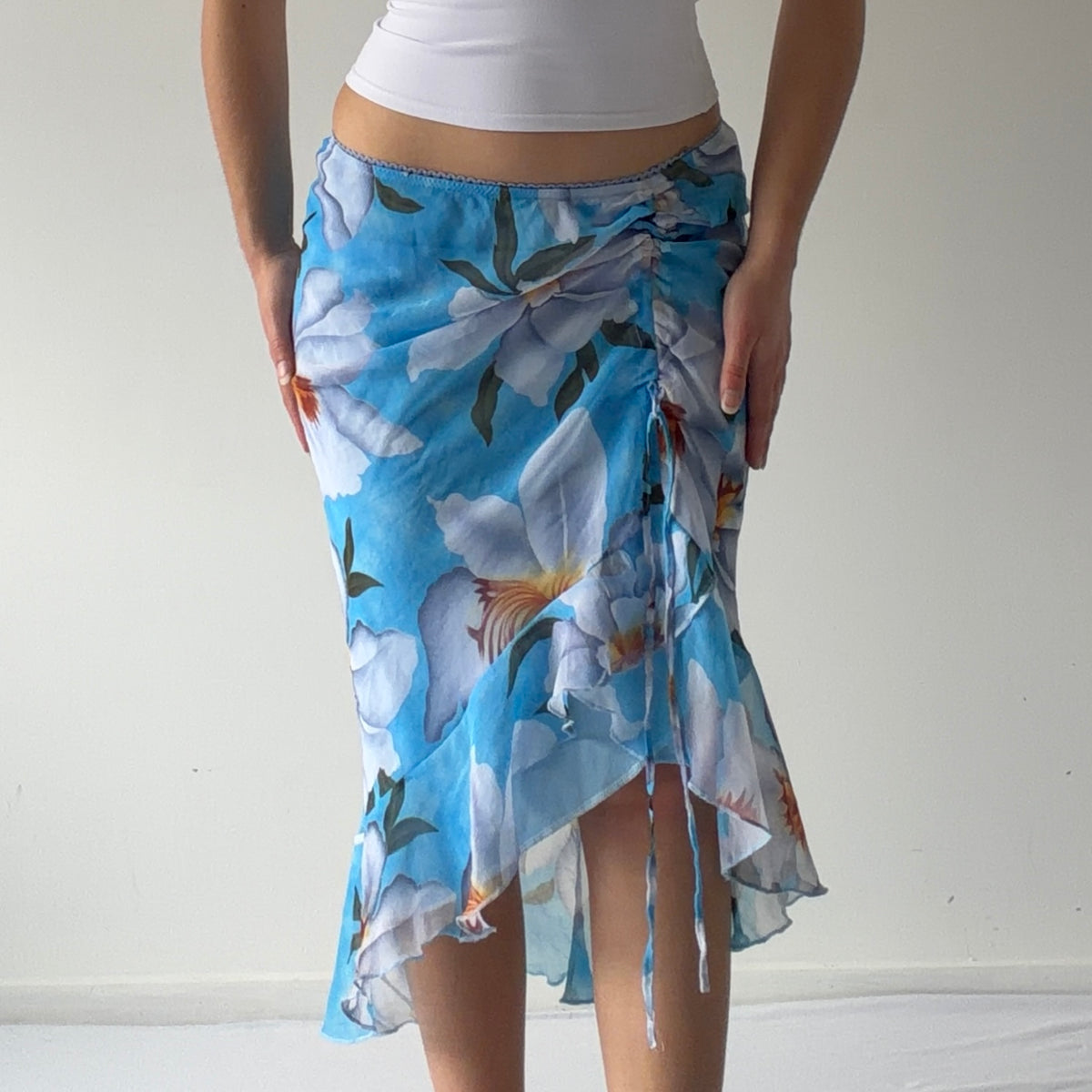 Body & Soul Floral Midi Skirt | XS-S