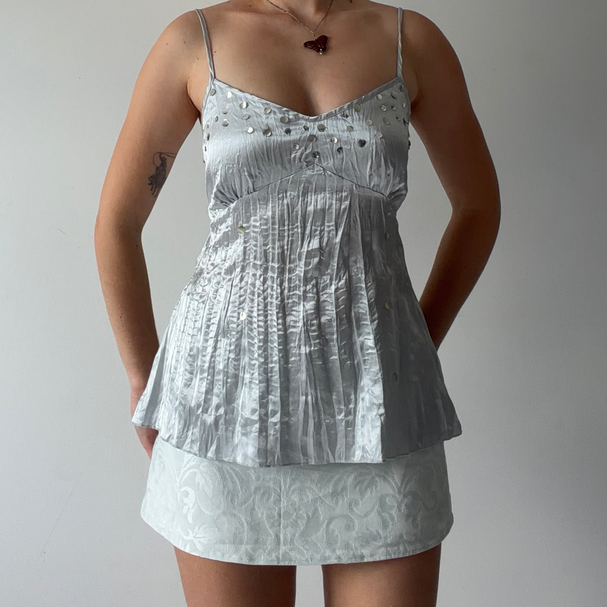 Charlotte Russe Sequin Cami Top | S