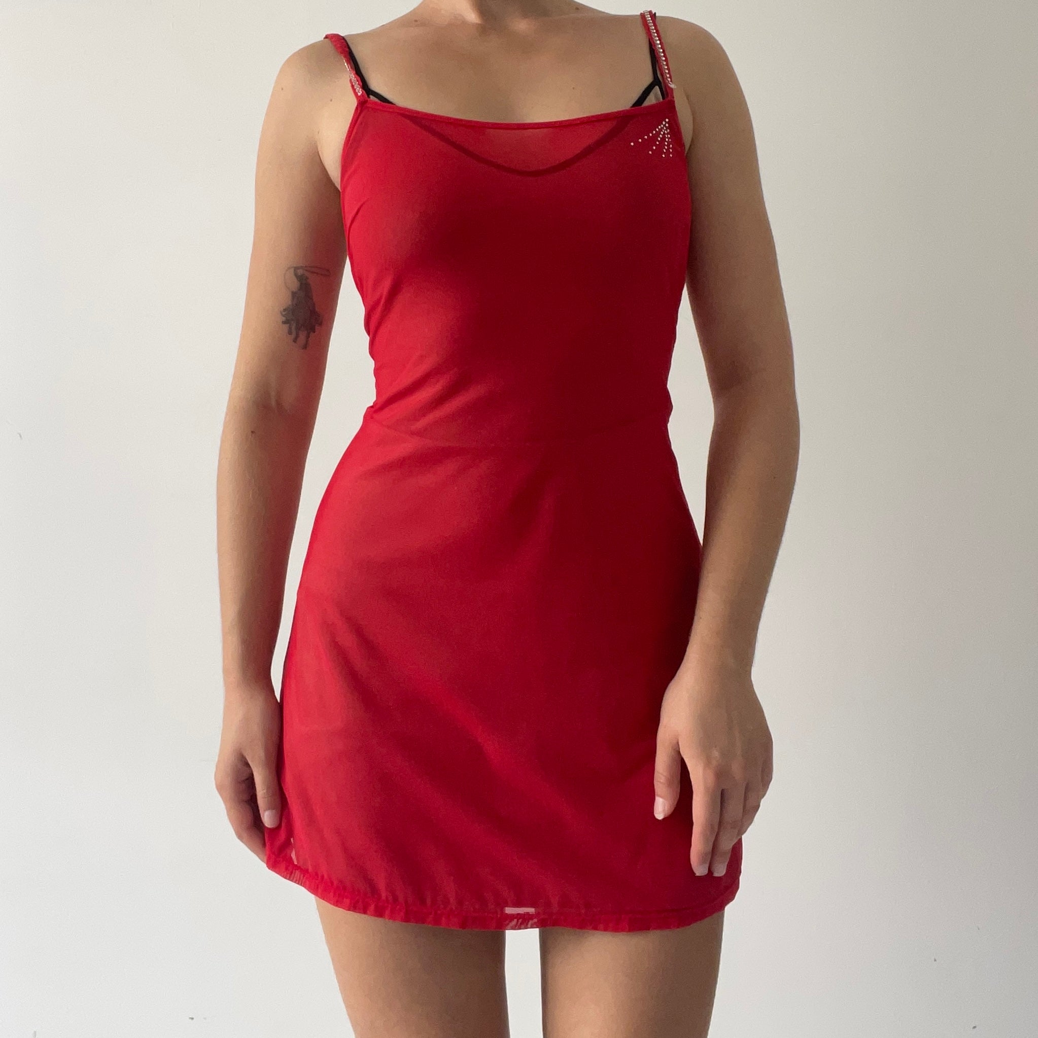GB ELA Diamnté Mesh Mini Dress | 8-10