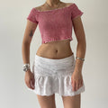 Max Gingham Ruched Top | 6-8