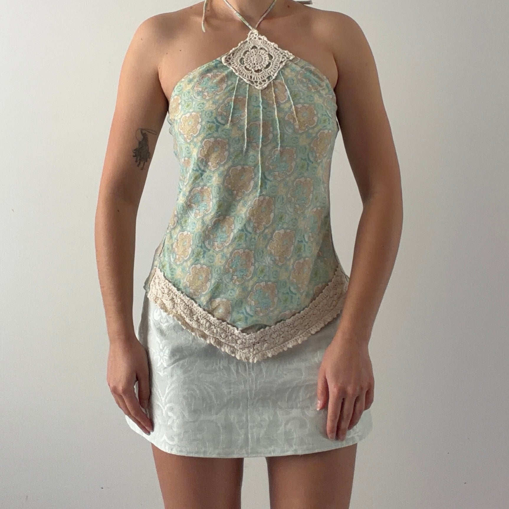 Floral Handkerchief Top | Made in USA | S