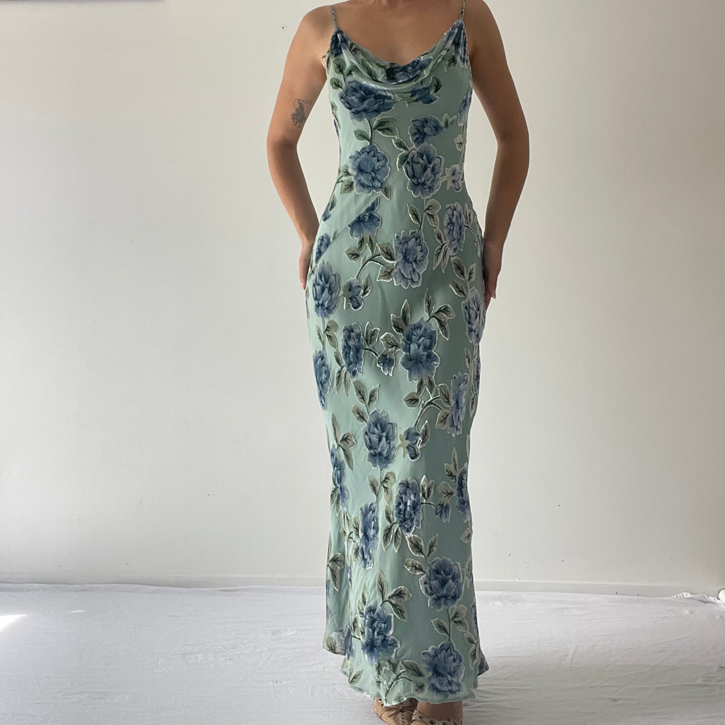 Monsoon Burnout Cowl Maxi | 8-12