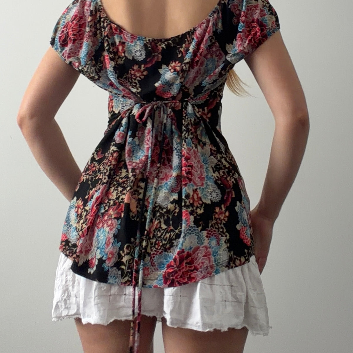 153 Floral Babydoll Top | XXL