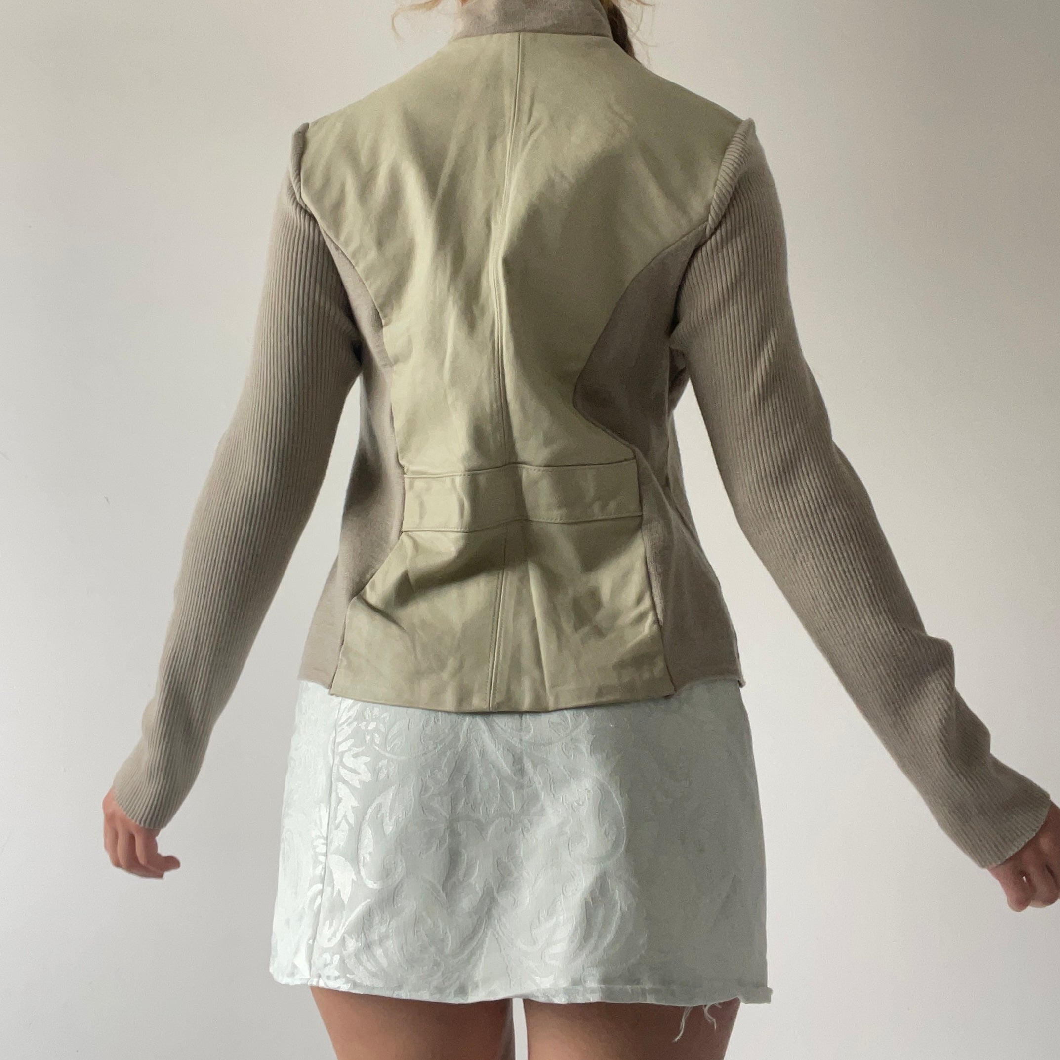 Sabatini Wool + Leather Double Zip Jacket | Made in NZ | 10-14