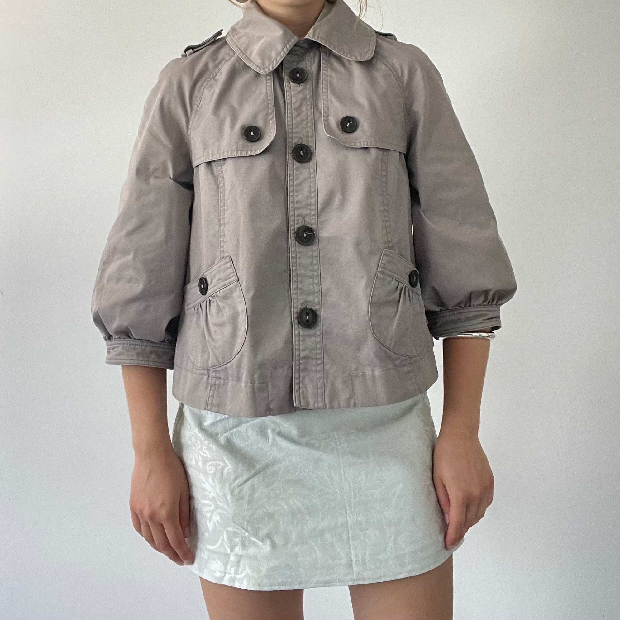 Topshop Babydoll Peacoat | 8-10