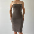 Strapless Bodycon Midi Dress | 6-8