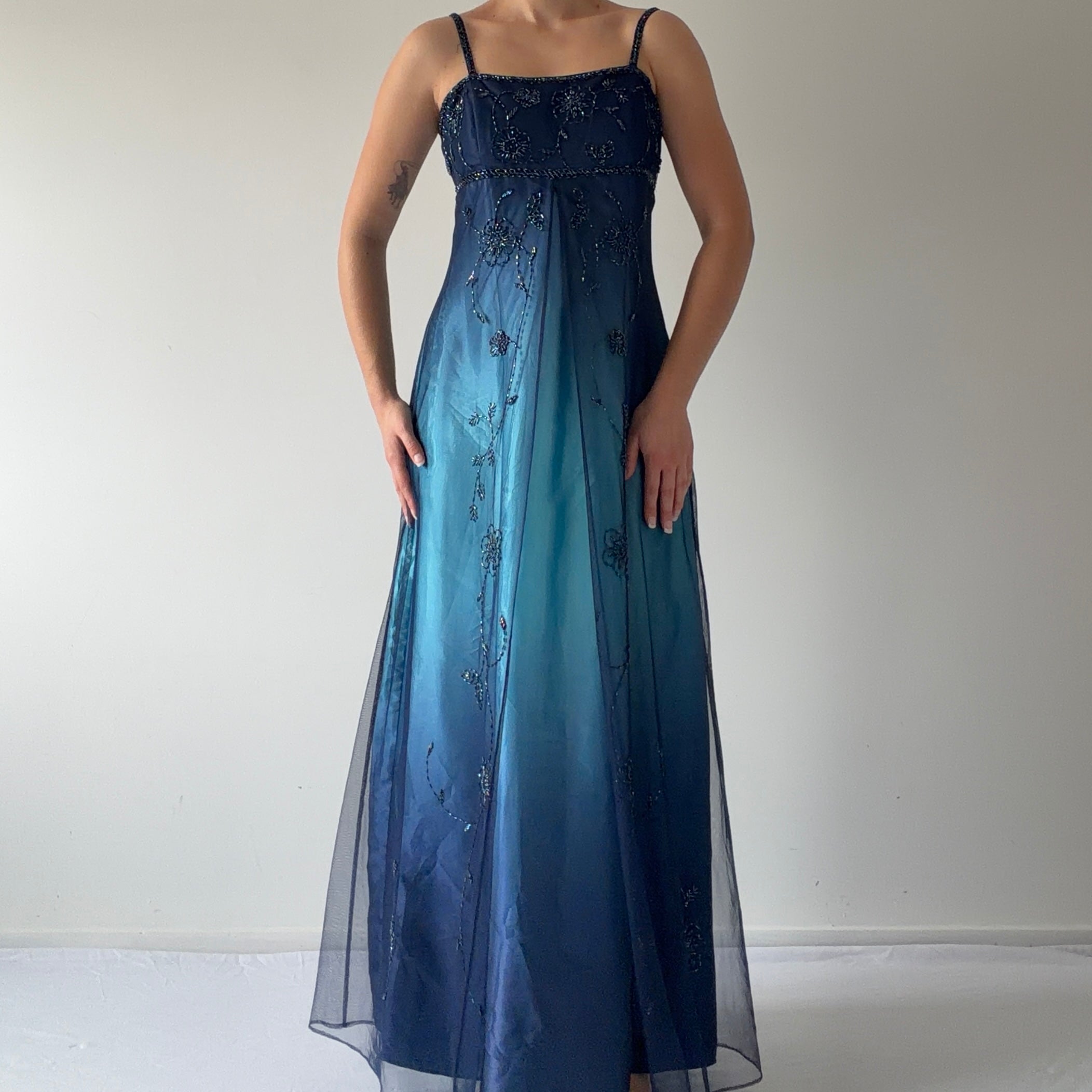 Jessica Beaded Maxi Dress | S