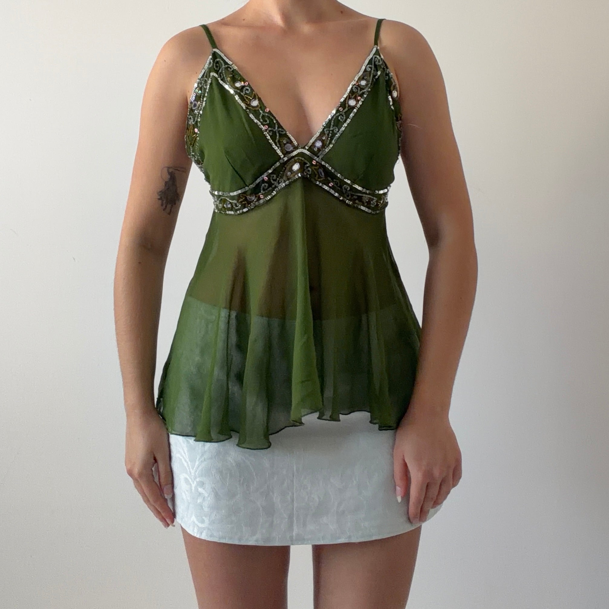 Crown of Hearts Beaded Cami | 8-10