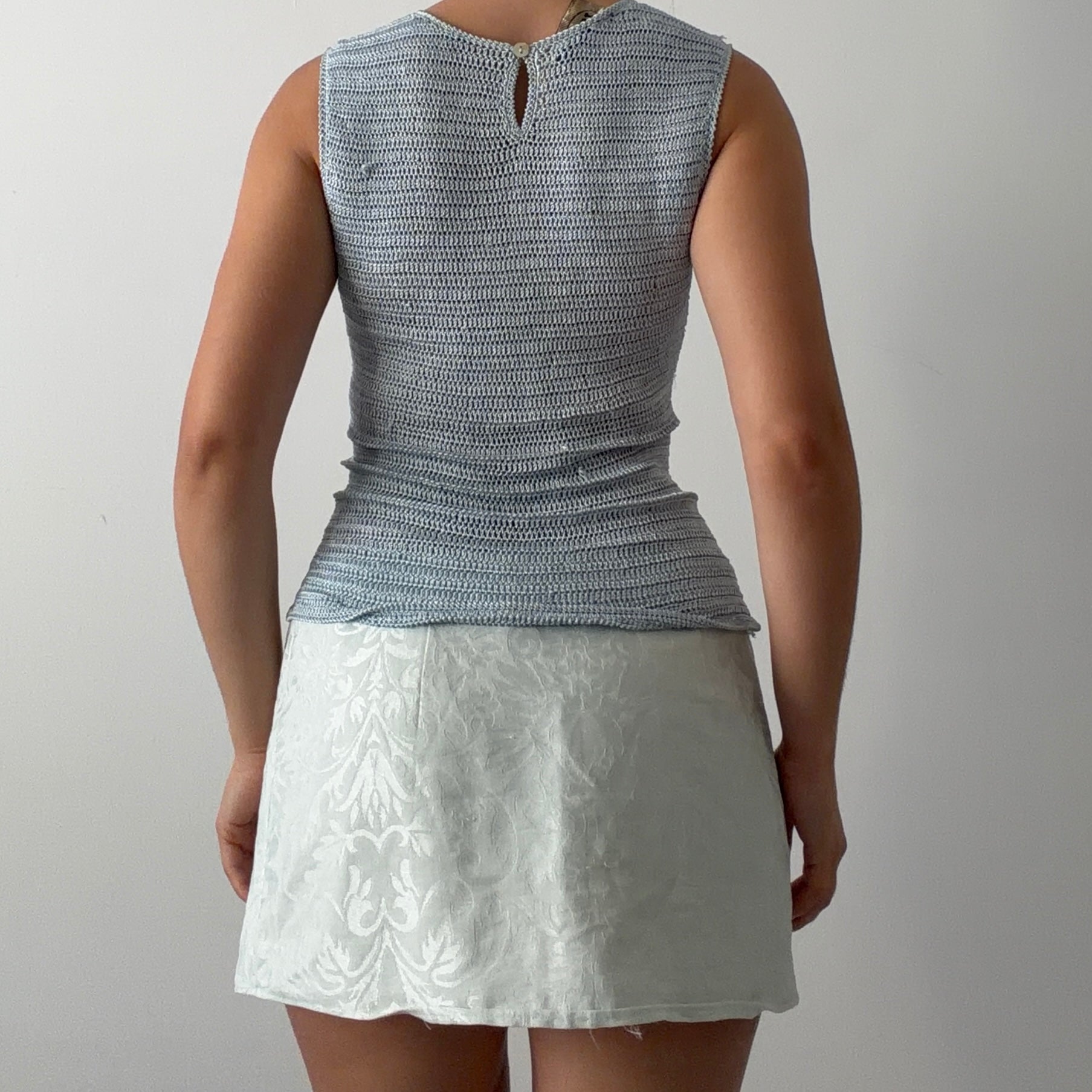 Alibi Sequin Crochet Top | 8-12
