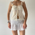 Mango Babydoll Button Up Top | 8-10