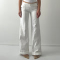 Reiss Linen/Cotton Wide Leg Pants | 8-10