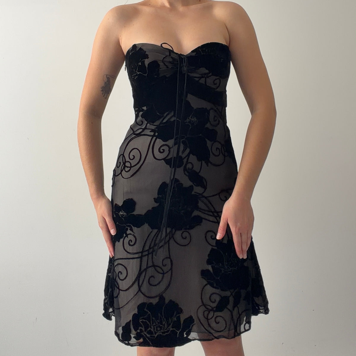 White House | Black Market Silk Halter Dress | S