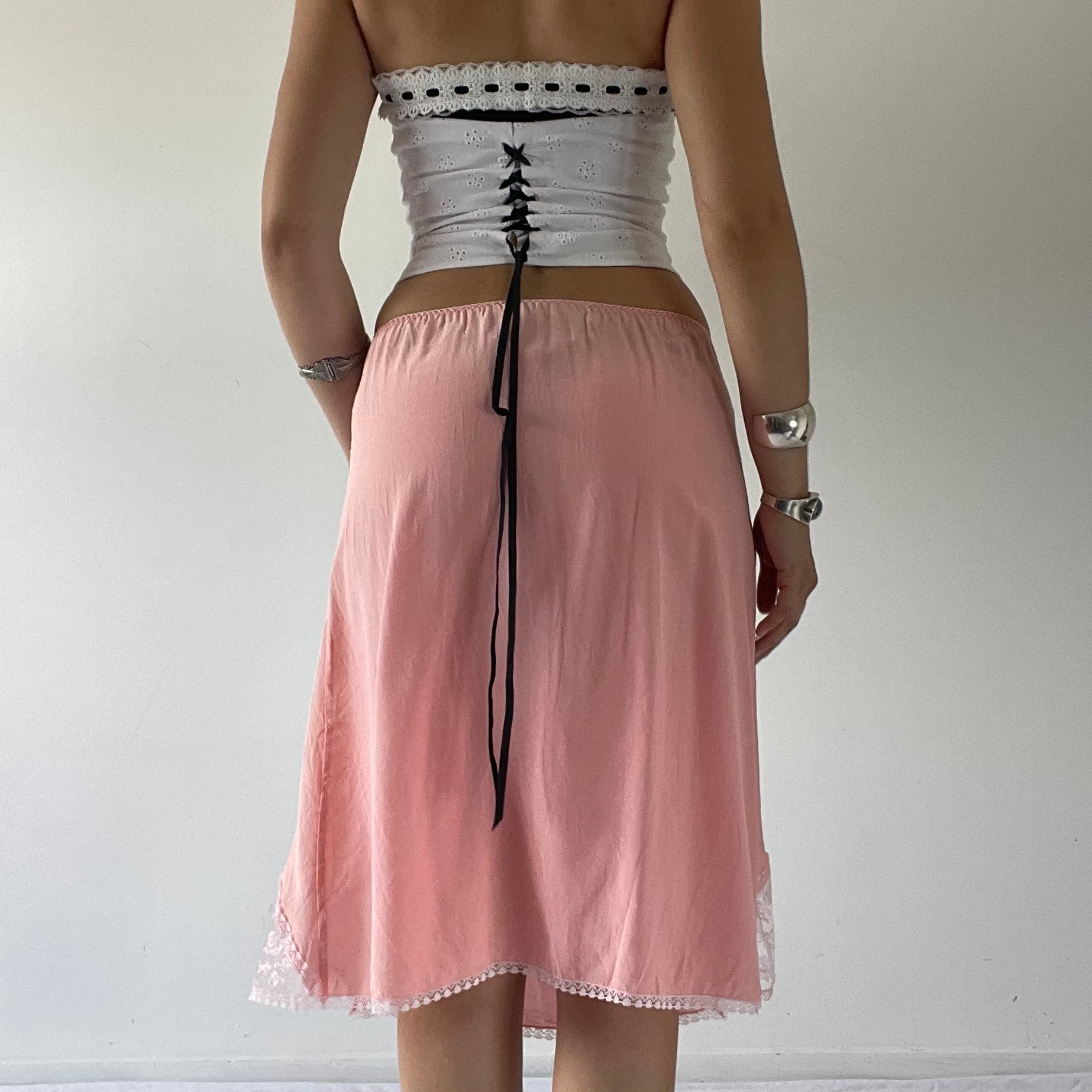 Silk Slip Lace Skirt | 6-10