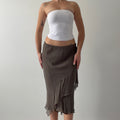 Italian Silk Ruffle Skirt | 6-8