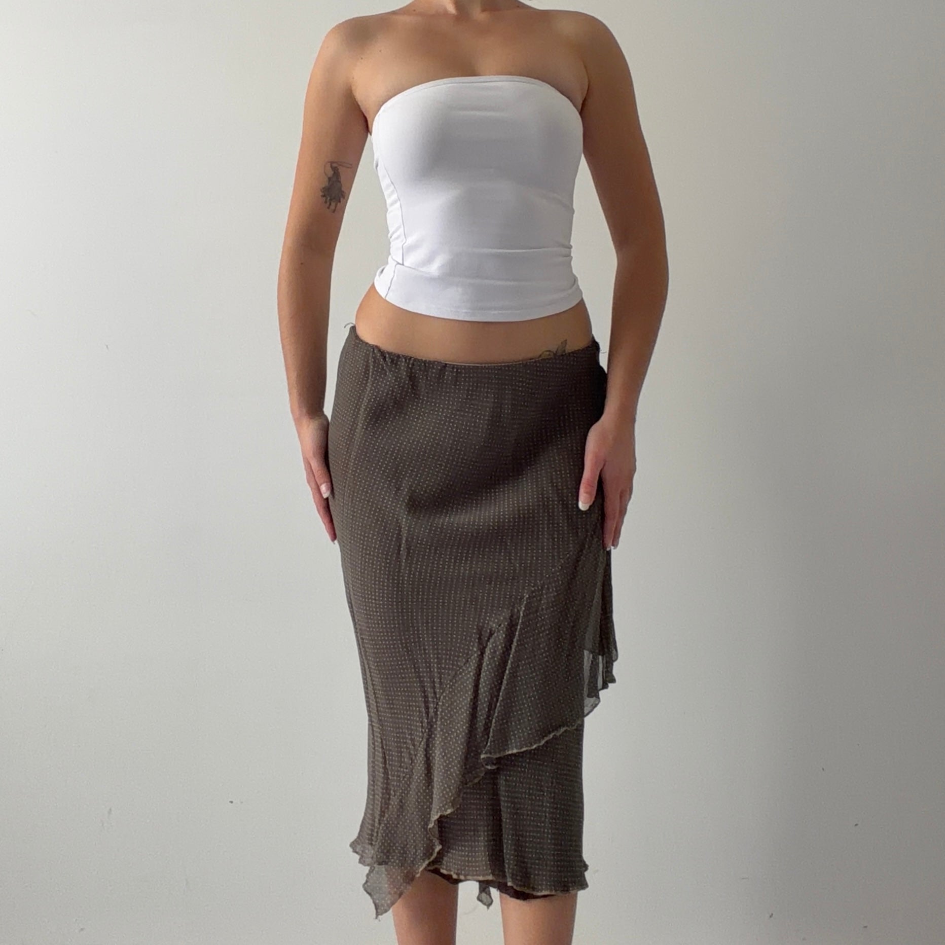 Italian Silk Ruffle Skirt | 6-8