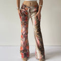 One Teaspoon Snake print Flare Pants | 10-12